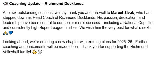 Richmond Volleyball tweet media