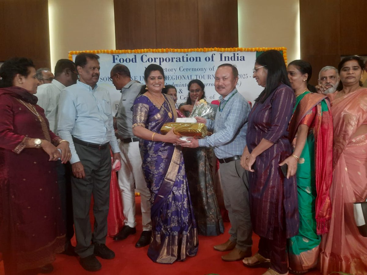 After an extraordinary 41-year journey, we extend our heartfelt congratulations to Padma Shri awardee &amp; Olympian Shiny Wilson on her retirement as GM at FCI. From dominating tracks across the globe to public services at FCI, — her legacy is one of Grace, Grit, &amp; inspiration.💐