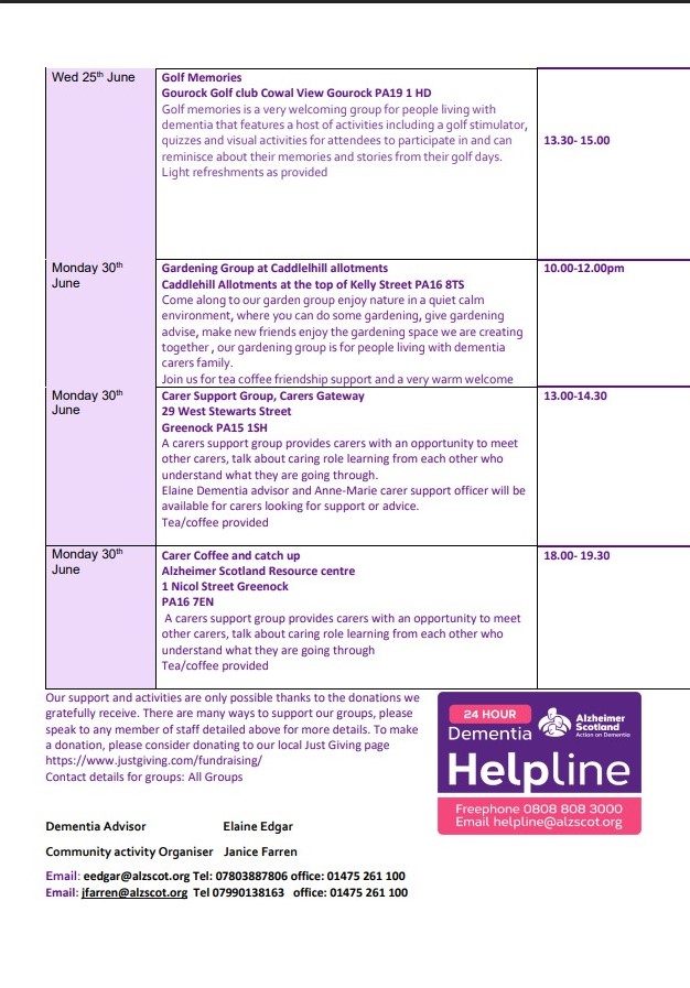 Inverclyde's Community Link Workers (@inverclyde_clw) on Twitter photo See what's on across Inverclyde this month from Alzheimers Scotland.
<a href="/CVSInverclyde/">CVS Inverclyde</a> <a href="/InverclydeHSCP/">Inverclyde HSCP</a> See what's on across Inverclyde this month from Alzheimers Scotland.
<a href="/CVSInverclyde/">CVS Inverclyde</a> <a href="/InverclydeHSCP/">Inverclyde HSCP</a>