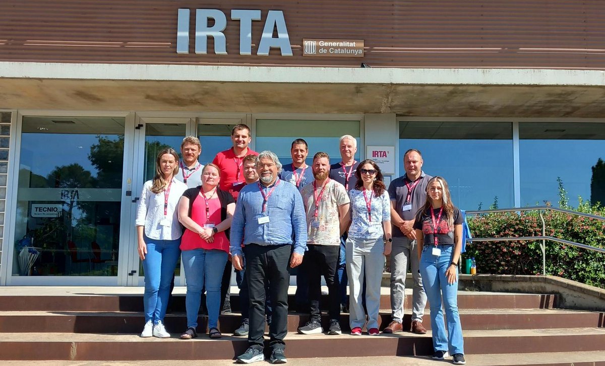 irtacat's tweet photo. La setmana passada vam celebrar l’11è Curs Internacional de Productes #carnis crus-curats i salaons, amb professionals vinguts de Canadà, Bulgària, Sèrbia, Brasil, Estònia, Noruega i Finlàndia.🌍
#IRTA #recerca #innovació #alimentació #embotits #carni https://t.co/noXPbI4gQh