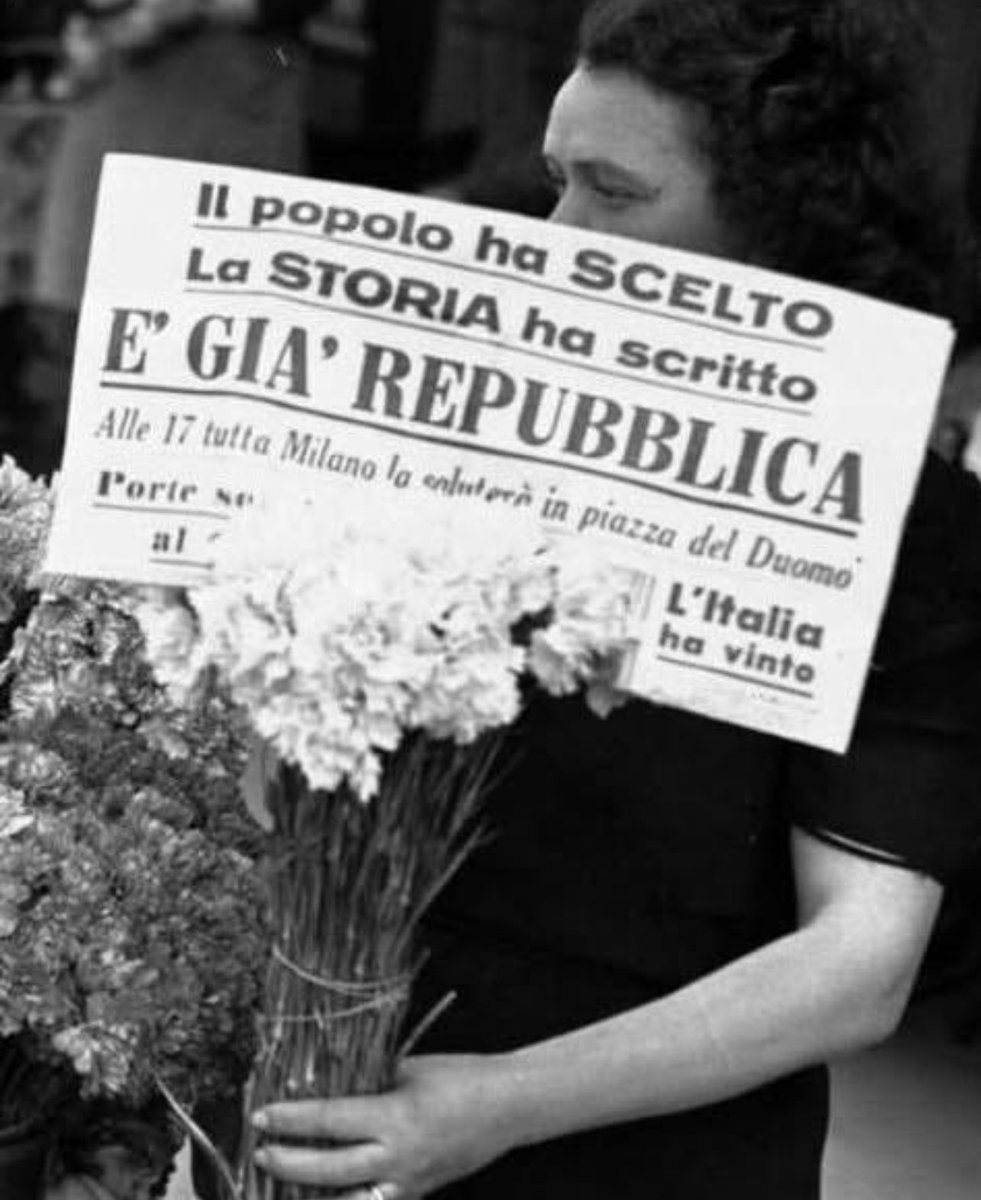 Oggi 2 giugno, Festa della Repubblica

La Festa della Repubblica Italiana è una festa nazionale italiana istituita per ricordare la nascita della Repubblica Italiana

Si festeggia ogni anno il 2 giugno, data del referendum istituzionale del 1946

#festadellarepubblica 
#2giugno