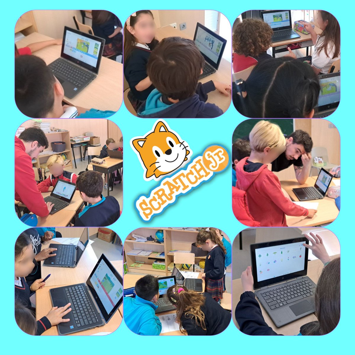 CDE_Valladolid's tweet image. #ProgramaEscuela40 con los alumnos/as de Educación Primaria del Colegio San José @csjva de Valladolid con @Scratch, desarrollando el pensamiento computacional del alumnado con la elaboración de juegos y resolución de diferentes retos de programación. @educacyl @cfievalladolid
