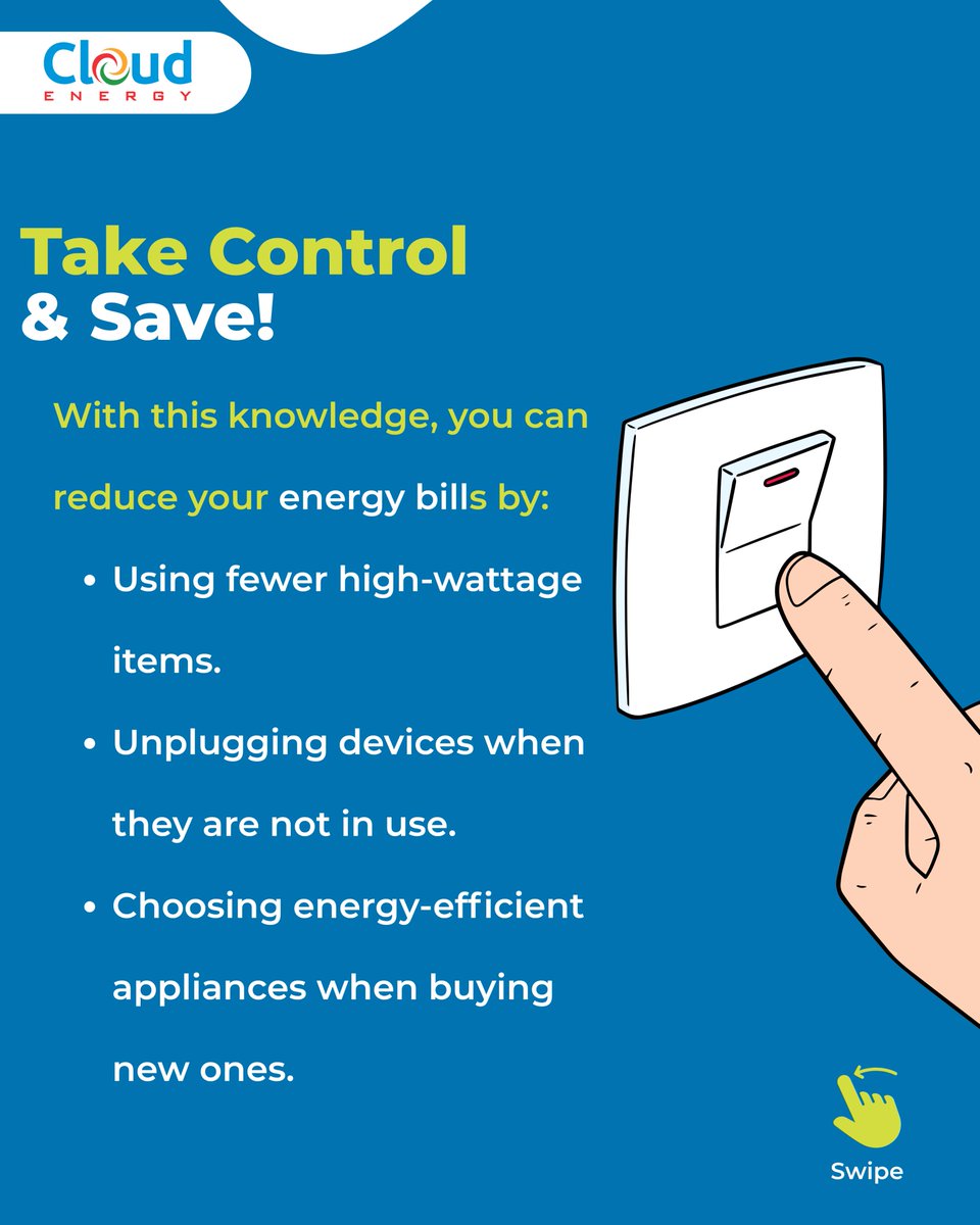 cloudenergyng's tweet photo. Which appliance are you checking the wattage on first today?
.
.
.
.
.
#HappyNewMonth #Dembele #electricitybill #BandA  #Amen #Barca #Nigeria #savings https://t.co/2MZCz51xRC