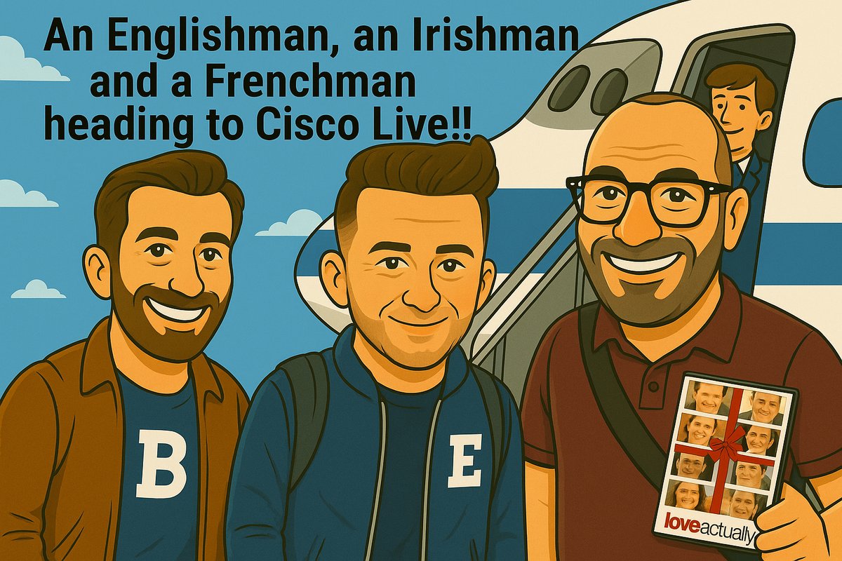 SplashAccess's tweet image. NEWSFLASH !! @Tim Ormrod (CEO of Splash Access), @David Owens (the ever-spirited Irishman from EveryAngle), and @Noel-Edouard Chenu (the suave Frenchman from Boundless) are boarding a plane , heading straight for #CiscoLive San Diego and armed with Wi-Fi credentials, questionable…