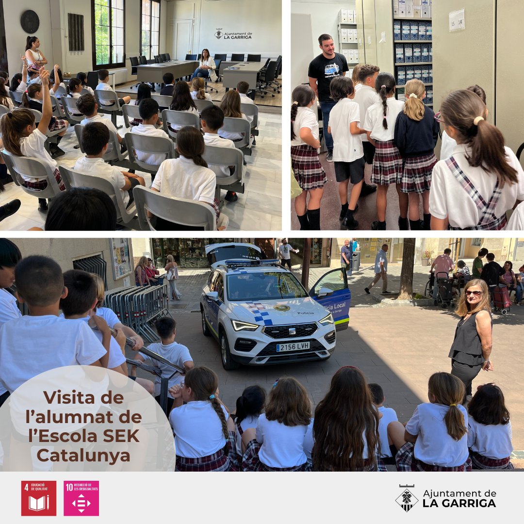 Ajuntament de la Garriga 🎗️ (@ajlagarriga) on Twitter photo 👋 Divendres ens va visitar l'alumnat de l'escola SEK Catalunya de #laGarriga.
✅ Van conèixer com es treballa a l'arxiu municipal i a la <a href="/PLlagarriga/">PL la Garriga</a> i van entrevistar l'alcaldessa <a href="/meritxellbudo/">Meritxell Budó🎗</a>.
🤩 Gràcies per la visita! 👋 Divendres ens va visitar l'alumnat de l'escola SEK Catalunya de #laGarriga.
✅ Van conèixer com es treballa a l'arxiu municipal i a la <a href="/PLlagarriga/">PL la Garriga</a> i van entrevistar l'alcaldessa <a href="/meritxellbudo/">Meritxell Budó🎗</a>.
🤩 Gràcies per la visita!