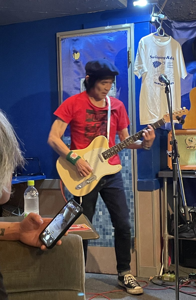 painterjun's tweet image. 昨晩は前橋水星secondへワタナベマモルさん最高なロックンロール聴けたよ🎶 #ワタナベマモル #水星second #アンダーソン