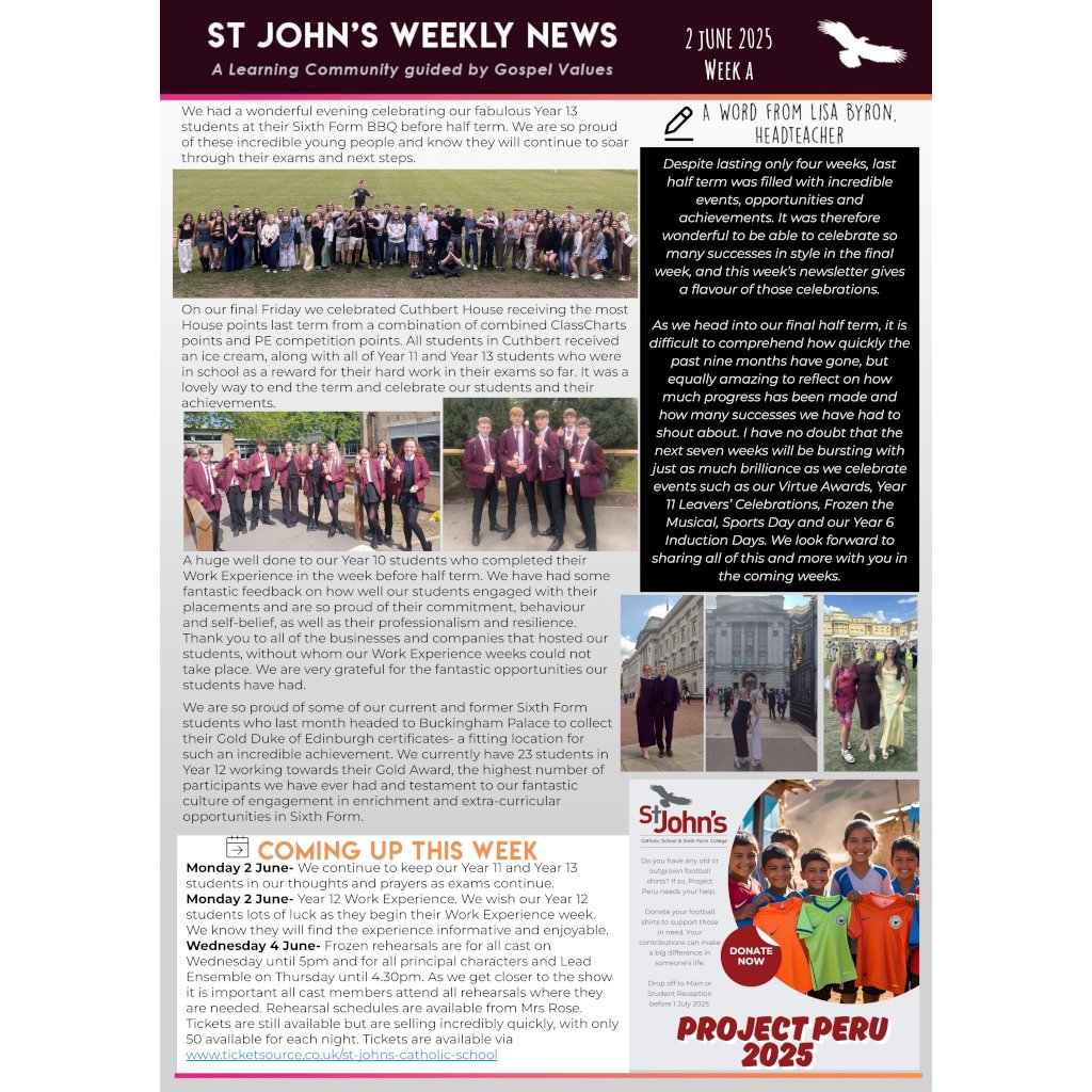 St John's Weekly News - 2 June 2025
stjohns.bhcet.org.uk/news/2025-06-0…