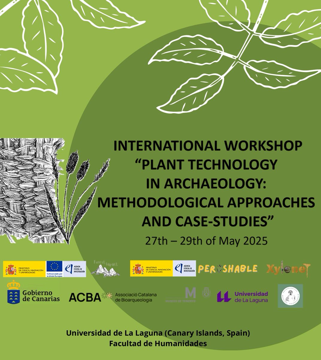 SocPaleoMed's tweet photo. 👉Presentaron la comunicación "Chronostatistical analysis of the Prehispanic wooden vessels from the Canary Islands", donde combinaron los estudios antracológicos de vasos #aborigenes con métodos cronoestadísticos.

Workshop organizado por el proyecto #ForestImpact y #Perishable. https://t.co/8STj87KODx