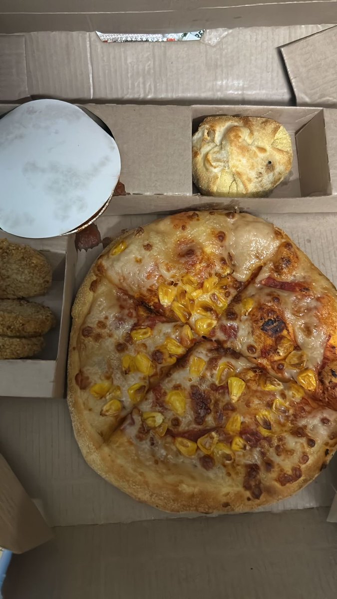 BhookaVakeel's tweet photo. Horrified with ⁦@dominos_india⁩ Kaushambi, Ghaziabad branch

First they delayed our order, then they delivered the wrong order (we had ordered a medium size indi tandoori, and got this concocted shit), then they refuse to even acknowledge and fix the mistake.
Horrible https://t.co/LxDOCCcC9k