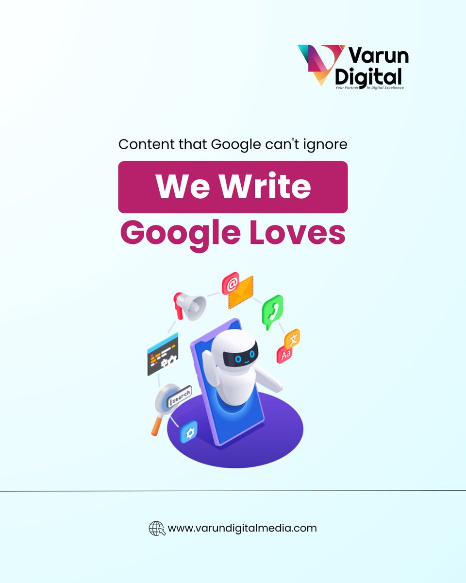 Varun_Digitals's tweet image. Content that ranks. Converts. Repeats. We don’t just write — we write what Google can’t ignore. Let your brand dominate the SERPs. Talk to our SEO experts today
#SEOContent #ContentMarketing #GoogleSEO #VarunDigitalMedia #SearchEngineRanking #DigitalGrowth #MarketingAgencyUSA