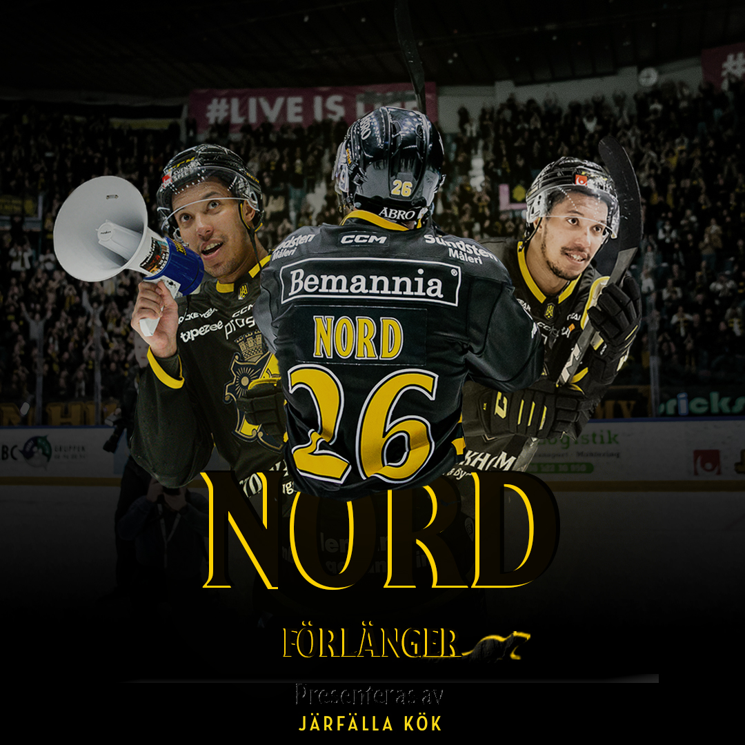 𝑯𝒋𝒂̈𝒓𝒕𝒂𝒕 𝒕𝒊𝒍𝒍𝒉𝒐̈𝒓 𝒃𝒂𝒓𝒂 𝑨𝑰𝑲.

Ett svartgult blod fortsätter pulsera på isen – AIK:s  bästa målskytt i grundserien har förlängt, Oscar Nord förblir i sitt hjärtas klubb.

👉 Läs mer i appen.