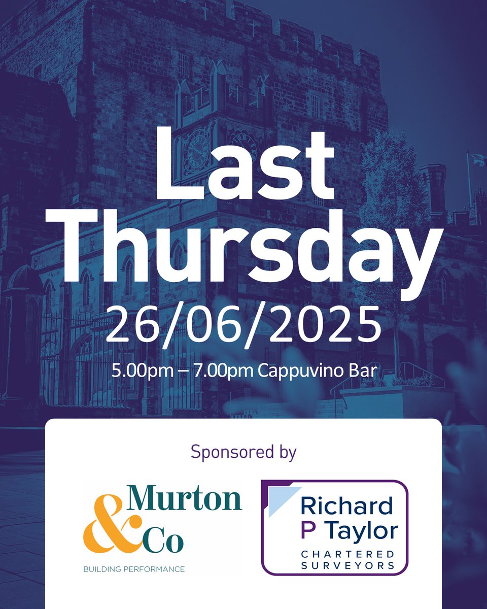Join us on Thursday 26th June at Cappuvino Bar &amp; Restaurant in Lancaster for our Last Thursday networking event.

It is a great chance for like-minded local professionals and business to catch up over a drink and a light bite.

This month is kindly co-sponsored by Richard P T ...