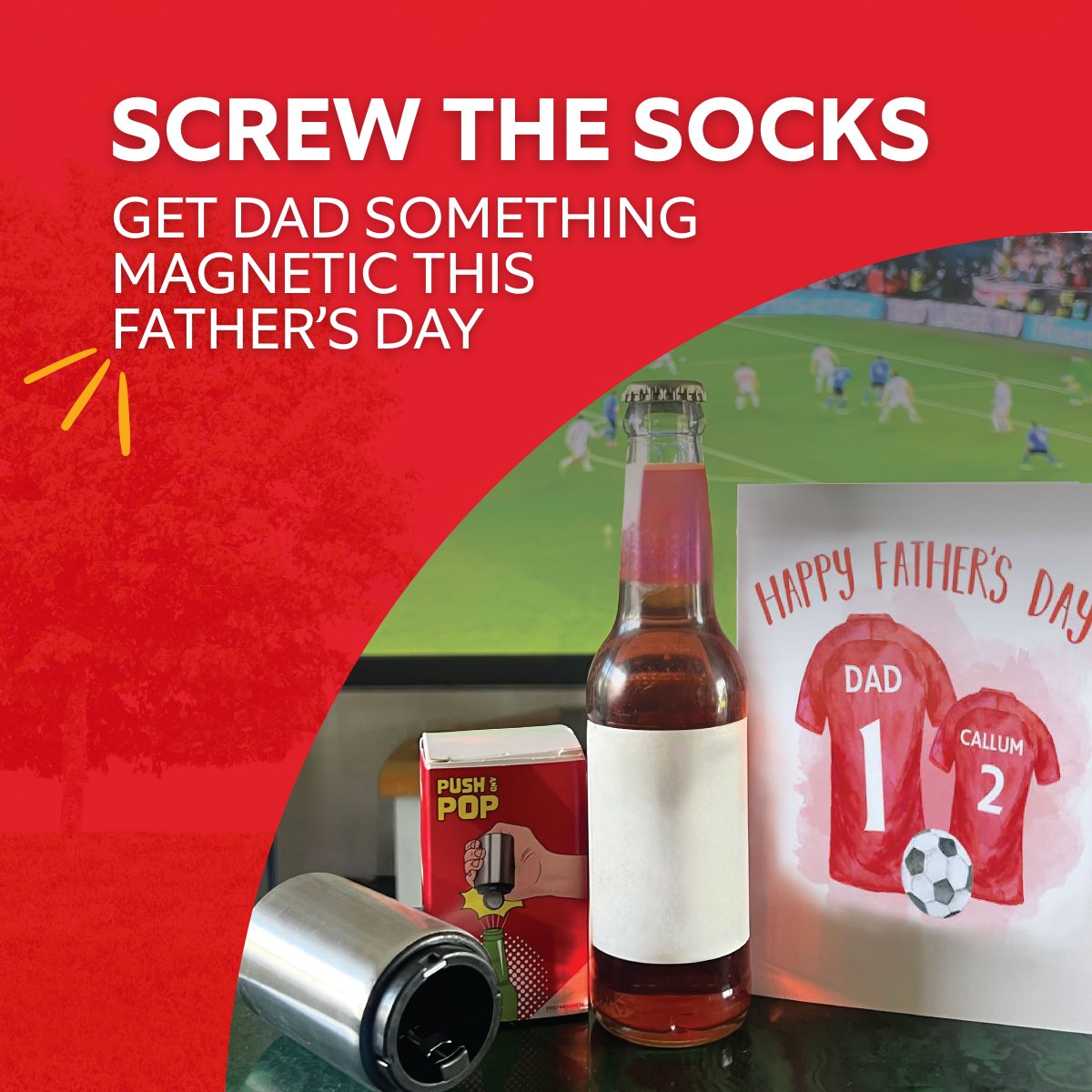 first4magnets's tweet photo. 🚨 PSA: Dads deserve better than socks. 🚨

From magnetic bottle openers (yes, even personalised ones!) to rugged work lights, tool racks, fishing kits &amp; more – we’ve rounded up the ultimate gift guide for #FathersDay this year. 

 👉 https://t.co/OcRl1N7SqC

#giftguide https://t.co/VeKhTh8Y6U