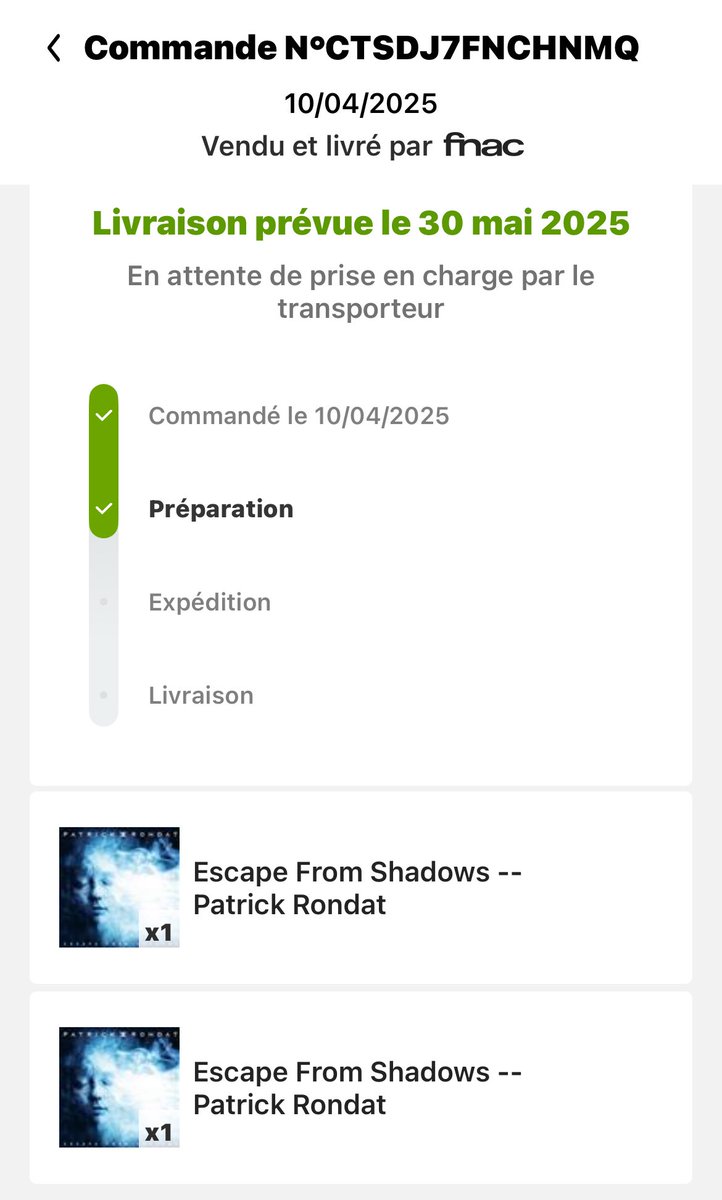 TedDenverGuitar's tweet photo. 😡@FnacVousAide , à quoi ça sert d’acheter en PRE-COMMANDE pour une livraison le jour de la sortie l’album de nos artistes préférés si vous n’honorez pas vos services?!?!?! Et après vous vous étonnez qu’on se tourne vers d’autres shops… Et ne me dites pas « jour férié » https://t.co/pxk7W0Z3jA