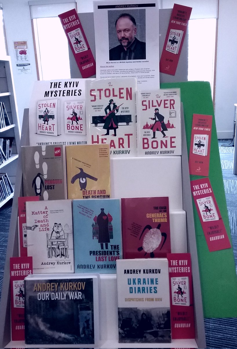 WFlibraries's tweet photo. June is #NationalCrimeReadingMonth.
A series of historical @TheKyivMysteries by @AKurkov available at #Wakefieldlibrary π
@QuercusBooks @readingagency https://t.co/ltUE65MVNg