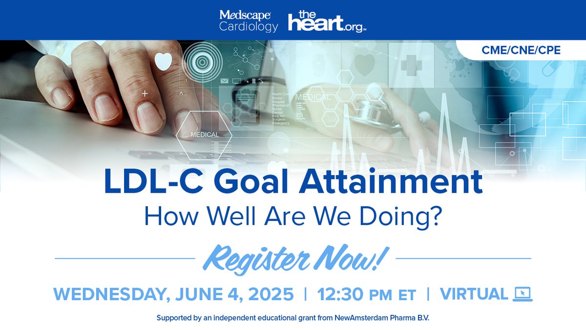 🚨 THIS WEEK! 🫀 Learn how to assess residual CV risk in patients with dyslipidemia and explore the latest on CETP inhibition for LDL-C lowering and ASCVD risk reduction. 📍 ms.spr.ly/6011SV5UU #Cardiology #Dyslipidemia #HeartHealth