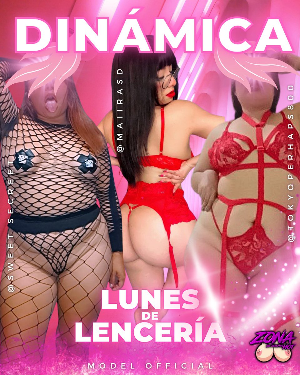 Zona de diseños HOT (@zona_hot_k) on Twitter photo 🚨#DINAMICA🚨
LUNES DE LENCERÍA👙
#lencería #lingerie
¿CON Q LENCERÍA inicias tu semana? 🔥
Comenta una foto o video en LENCERIA 🔥🍑
modelos oficial de <a href="/Zona_Hot_K/">Zona de diseños HOT</a>
<a href="/sweetsecreet/">sweet secreet</a> <a href="/maiirasd/">maiira</a> <a href="/tokyoperhaps800/">TOKYO 🍑</a> 👈🏻siguelas 🔥
❤️Dale Like & Rt 🔁 🚨#DINAMICA🚨
LUNES DE LENCERÍA👙
#lencería #lingerie
¿CON Q LENCERÍA inicias tu semana? 🔥
Comenta una foto o video en LENCERIA 🔥🍑
modelos oficial de <a href="/Zona_Hot_K/">Zona de diseños HOT</a>
<a href="/sweetsecreet/">sweet secreet</a> <a href="/maiirasd/">maiira</a> <a href="/tokyoperhaps800/">TOKYO 🍑</a> 👈🏻siguelas 🔥
❤️Dale Like & Rt 🔁