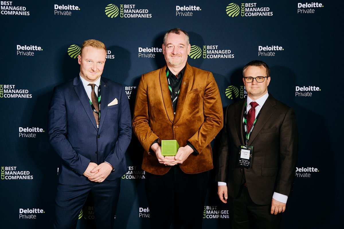 akesoholding's tweet photo. Pošesté mezi elitou! 🤩 S hrdostí oznamujeme, že jsme již pošesté získali prestižní ocenění Czechia Best Managed Companies od @Deloitte. Toto ocenění nás řadí mezi nejlépe řízené firmy v Česku a odráží naši strategii, odhodlání i schopnost růst v dynamickém prostředí. https://t.co/2mzCXcQhRk