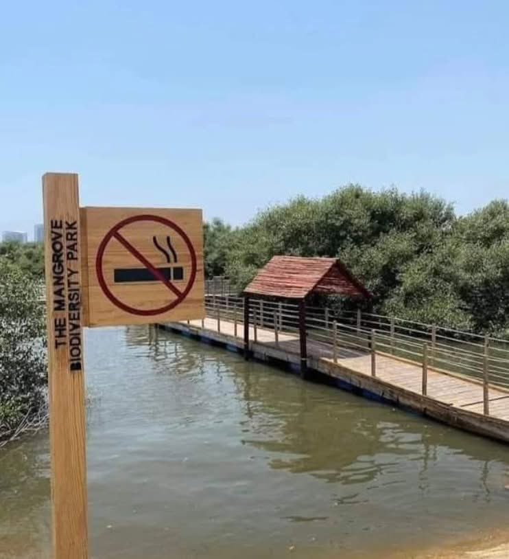 MANGROOVES PARK' at Korangi Creek, Karachi.
