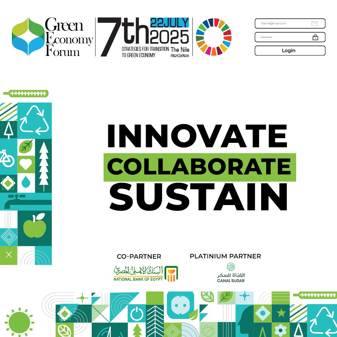 Green buildings can reduce energy use by 30–50% and water use by up to 40%.

Discover how Egypt is designing its sustainable cities at the Sustainable Construction session, at the 7th Green Economy Forum in July 2025

Book your seat now: shorturl.at/MDqKa

#GreenEgypt
