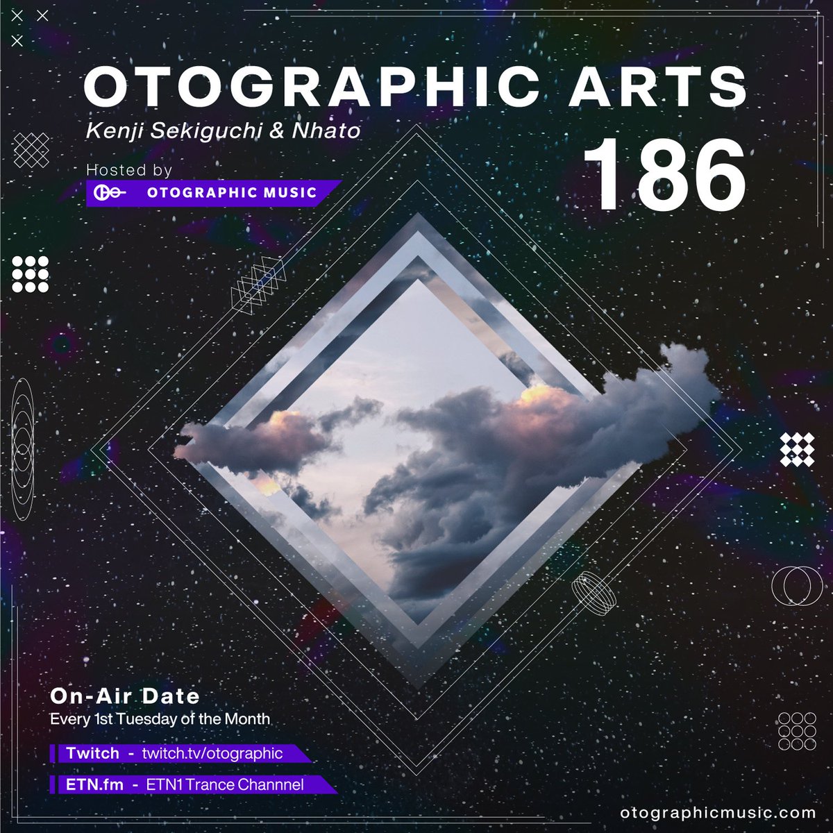 明日6/3（火）20:30からOtographic Arts 186を配信します。
今回はNhatoの新曲を初披露します！番組の最後にはお知らせもありますのでお楽しみに。

OA186 streams tomorrow at 20:30 JST / 11:30 UTC, featuring the premiere of <a href="/nhato/">Nhato</a>’s new track.