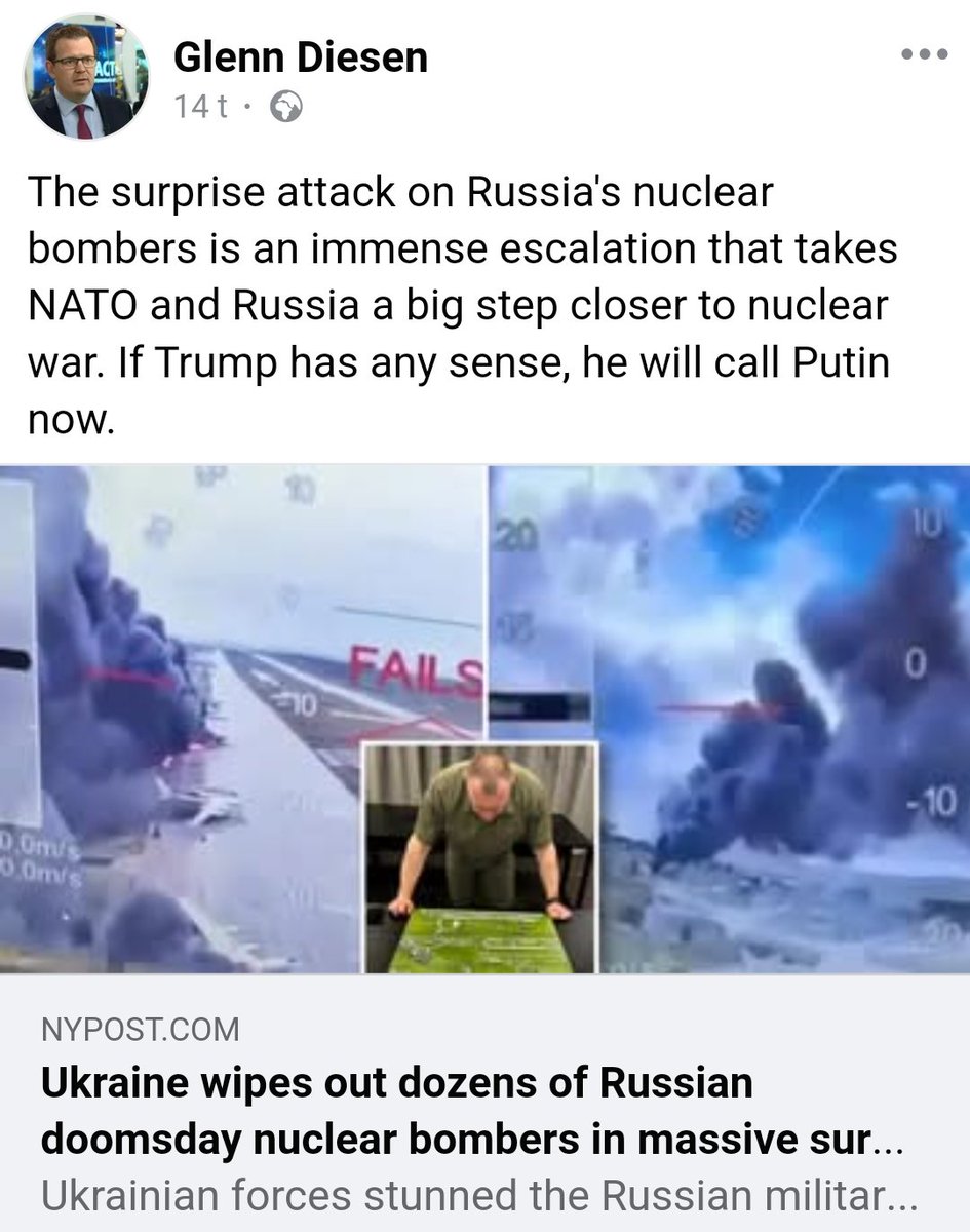 Dagens Diesen. Russland må få angripe befolkningen i Ukraina uforstyrret, hvis ikke eskalerer Ukraina krigen.