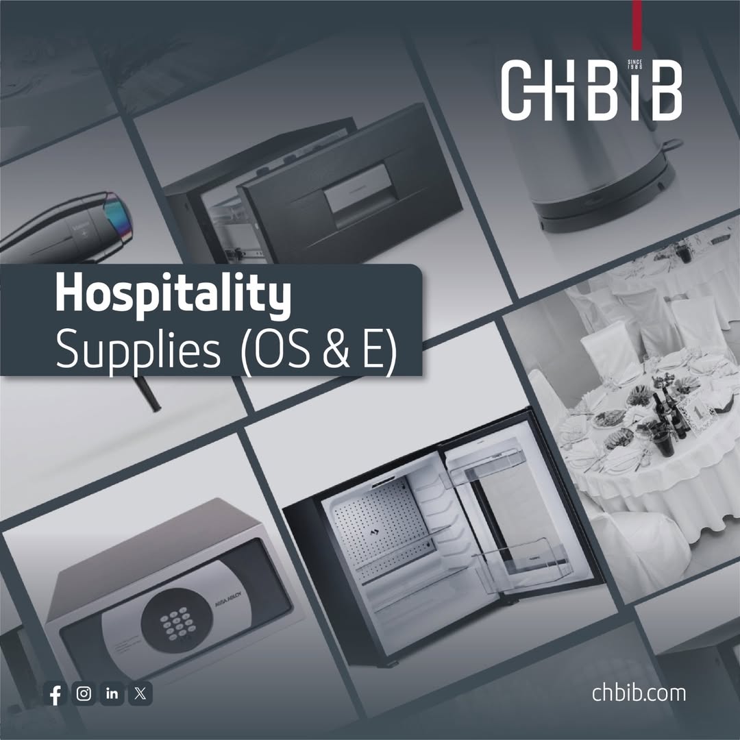 ChbibSA's tweet photo. ضيافة متكاملة
من غرف الضيوف لأصغر التفاصيل، كل احتياجاتكم من مكان واحد
CHBIB Hospitality Department for all Guestroom supplies
#chbib #saudiarabia #vision2030 #sustainablesolutions #hospitality #safebox #minibar https://t.co/pXECIiDmAN