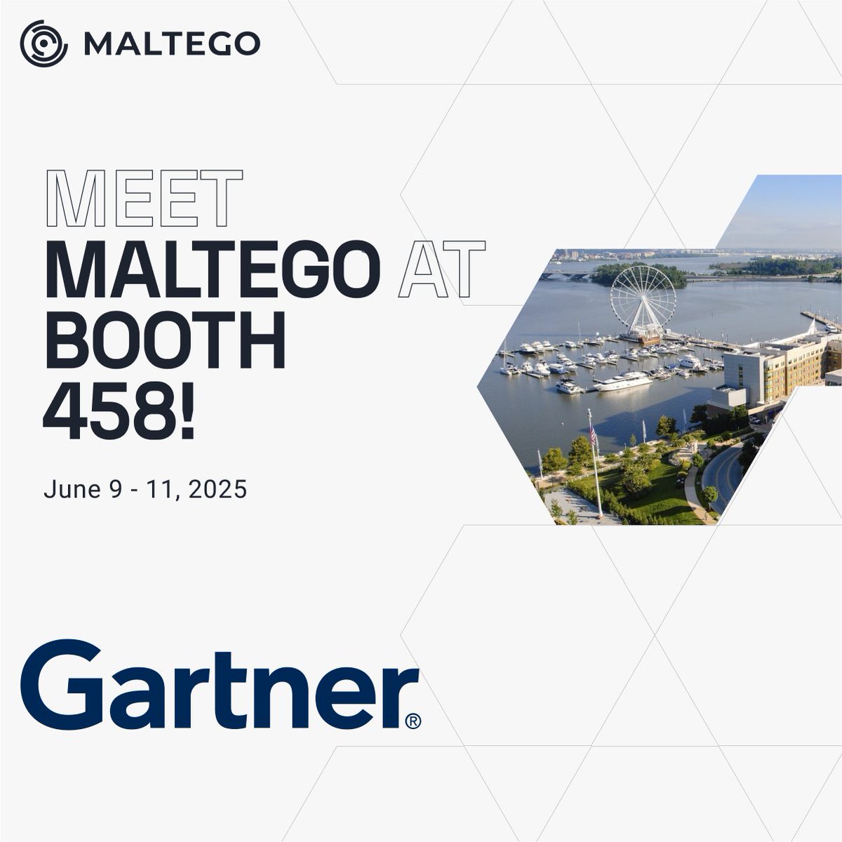 At <a href="/Gartner_inc/">Gartner</a>'s Security &amp; Risk Management Summit, June 9 - 11, discover how #Maltego helps teams enrich investigations with #OSINT and turn data into confident decisions. Visit us at booth #458 or book a meeting with our team: outlook.office.com/book/meetmalte…