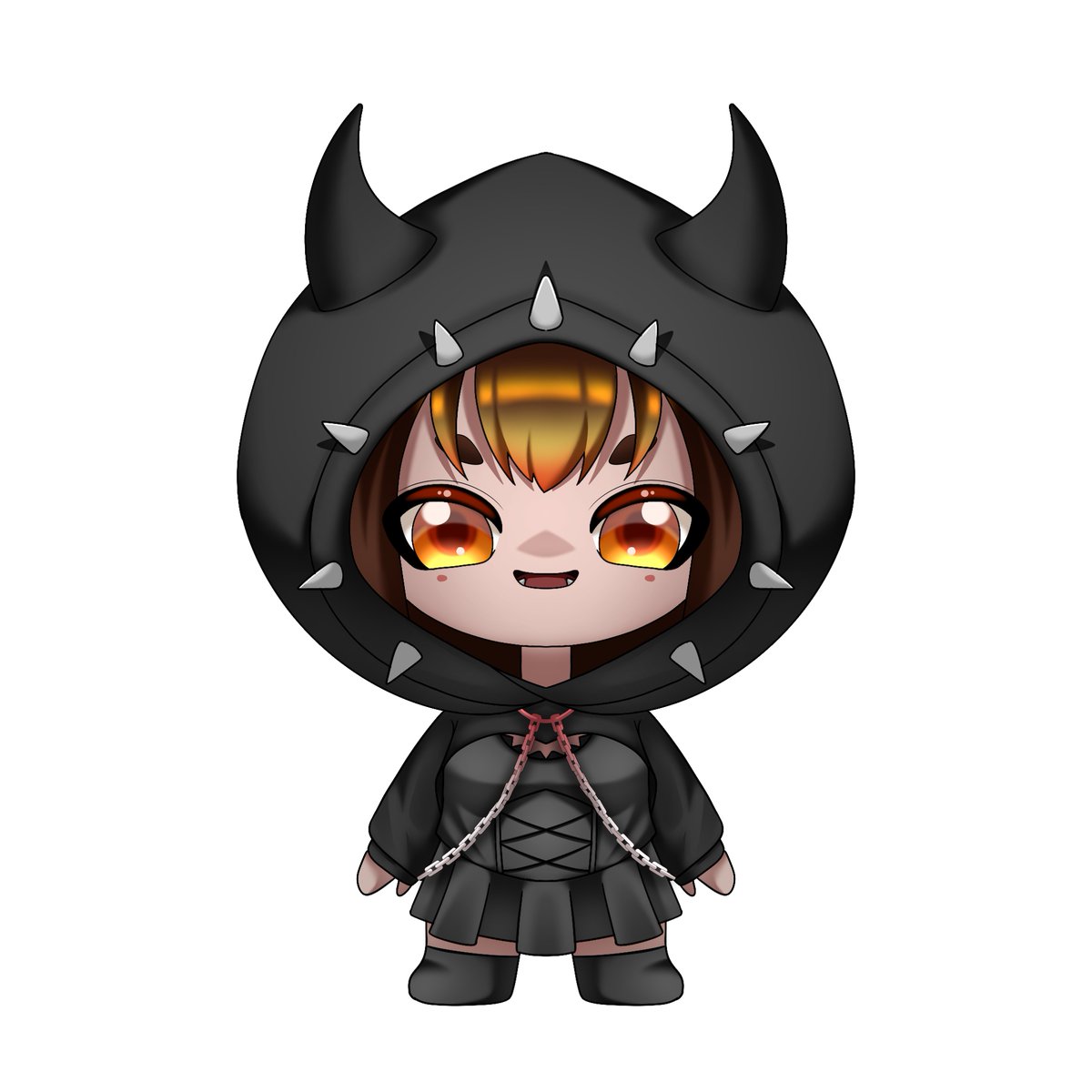 Azuresstudio's tweet image. This little devil chibi went from a simple line art to a full-blown badass with those fierce eyes and spiky hoodie! 😈🖤
Swipe to see the glow up—Which version has your vibe?
#ChibiGlowUp #ArtProgress #DigitalDevil #chibi #vtuber #twitchstreamer