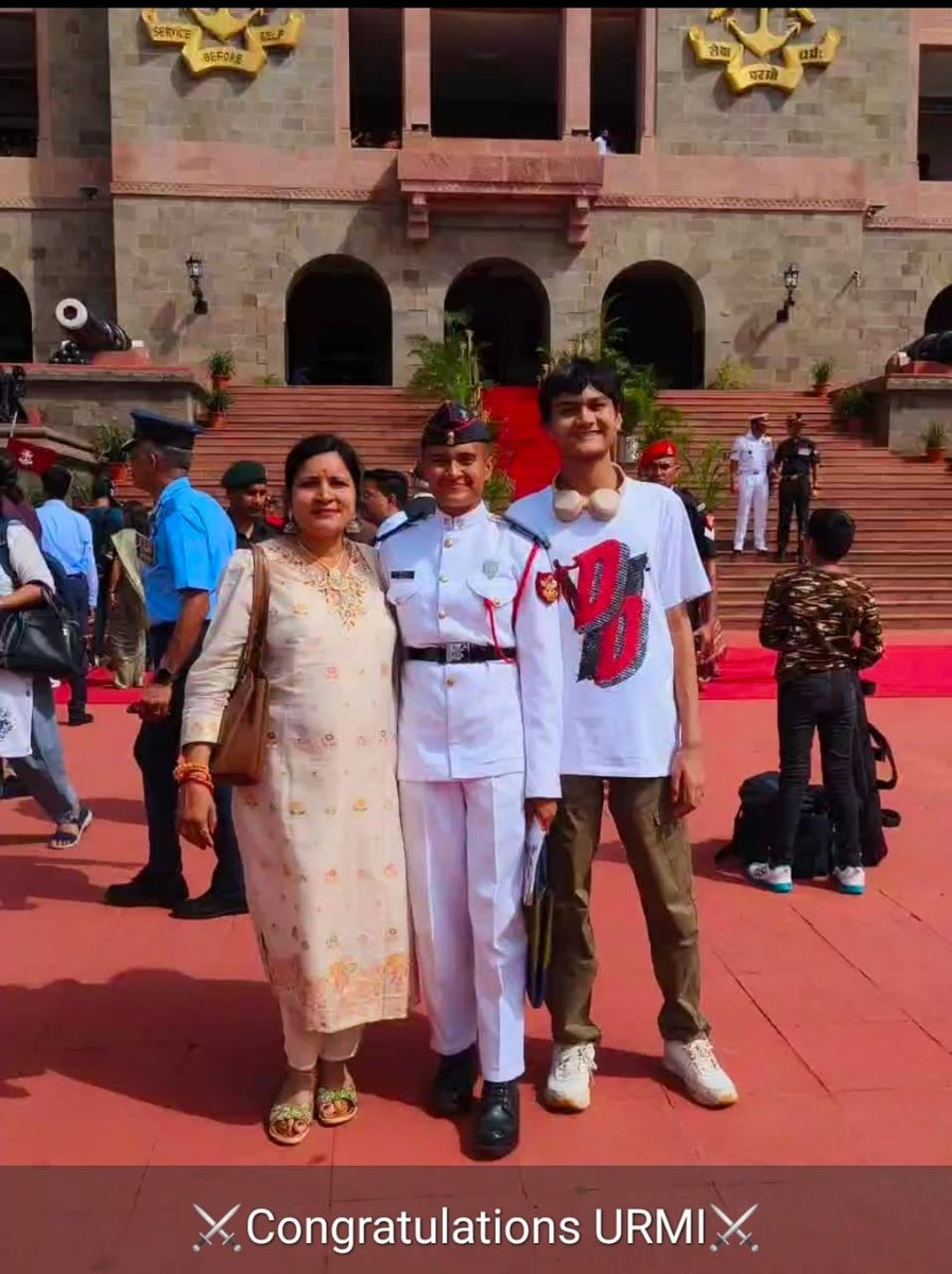 #Achiever-Ex cdt Urmi Sahu, 37CG BnNCC Raipur, MP&amp; CG Dte,an alumnus of BIT Durg scripted history by being part of the first batch of 17 women cdts passing out of the National Defence Academy
(NDA),Khadakwasla on 31/05/25
<a href="/HQ_DG_NCC/">National Cadet Corps</a> 
<a href="/ChhattisgarhCMO/">CMO Chhattisgarh</a>