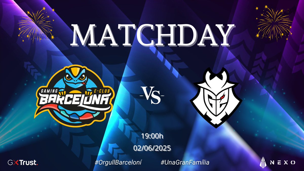#LeagueOfLegends | ¡𝐌𝐀𝐓𝐂𝐇𝐃𝐀𝐘!

🏆 | <a href="/SomosLaTormenta/">Circuito Tormenta</a>
🆚 | <a href="/G2League/">G2 League of Legends</a> 
🔔 | Lliga Nexe
⏰ | 19:00h
📺 | twitch.tv/circuitotormen…

▫️ 𝐑𝐎𝐒𝐓𝐄𝐑
<a href="/PikielPato/">Pikii</a>
<a href="/Hygon02/">Hygon</a>
<a href="/AlenStarklol/">alnStark</a>
<a href="/Nanchuco1/">fenandito</a>
<a href="/Dextyle/">dextyle</a>

▪️ 𝐒𝐓𝐀𝐅𝐅
<a href="/erIo__/">Erlo</a>
<a href="/LapisKMD/">Lapis</a>
<a href="/Roddrizz19/">rod tad</a>
<a href="/shotooo0_/">shoto (from china)</a>
<a href="/niebozhang/">niebo zhang</a>