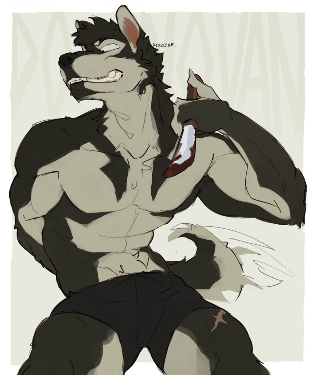 Art trade piece for <a href="/Maggotnizer/">Aiden 🐊</a> 🐺