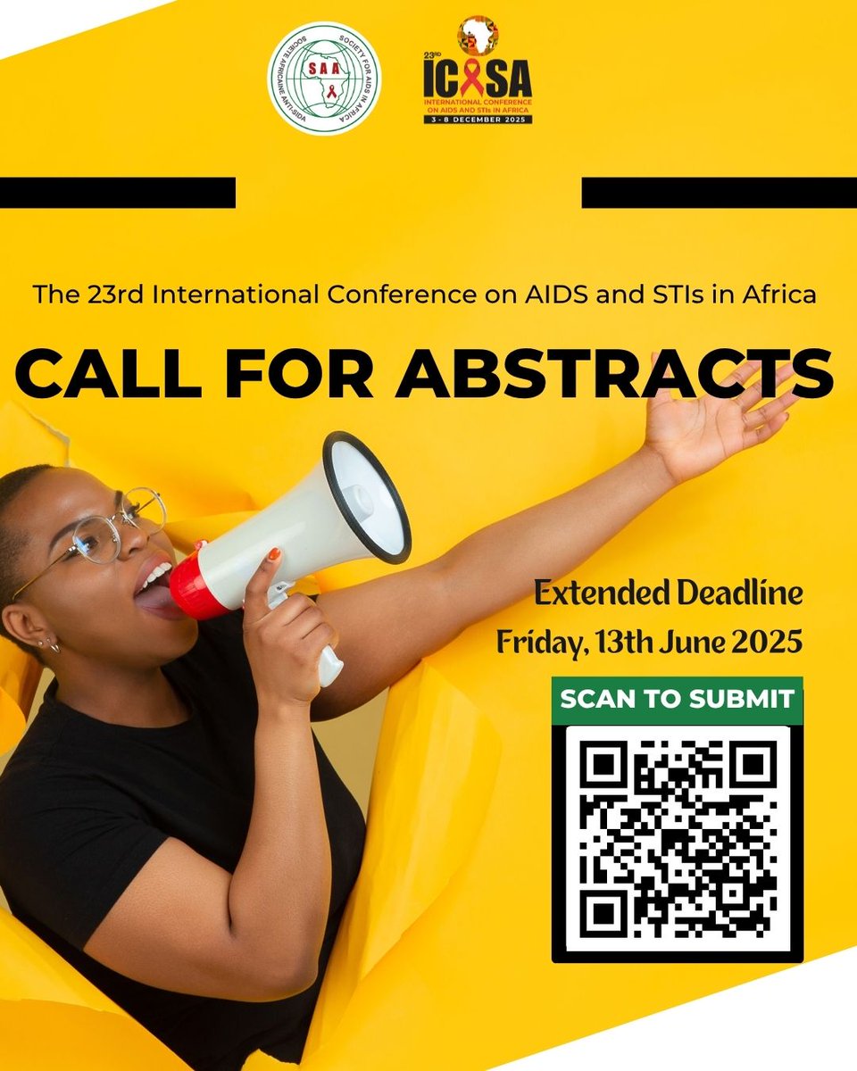 ICASA 2025 (@icasa2025) on Twitter photo ๐๐ซ๐๐๐ญ ๐ง๐๐ฐ๐ฌ! ๐๐ก๐ ๐๐๐ฌ๐ญ๐ซ๐๐๐ญ ๐ฌ๐ฎ๐๐ฆ๐ข๐ฌ๐ฌ๐ข๐จ๐ง ๐๐๐๐๐ฅ๐ข๐ง๐ ๐๐จ๐ซ ๐๐๐๐๐ 2025 ๐ก๐๐ฌ ๐๐๐๐ง ๐จ๐๐๐ข๐๐ข๐๐ฅ๐ฅ๐ฒ ๐๐ฑ๐ญ๐๐ง๐๐๐ ๐ญ๐จ ๐
๐ซ๐ข๐๐๐ฒ, 13๐ญ๐ก ๐๐ฎ๐ง๐ 2025 ๐๐ญ 23:59 ๐๐๐.
Read more here: mailchi.mp/saafrica/icasaโฆ ๐๐ซ๐๐๐ญ ๐ง๐๐ฐ๐ฌ! ๐๐ก๐ ๐๐๐ฌ๐ญ๐ซ๐๐๐ญ ๐ฌ๐ฎ๐๐ฆ๐ข๐ฌ๐ฌ๐ข๐จ๐ง ๐๐๐๐๐ฅ๐ข๐ง๐ ๐๐จ๐ซ ๐๐๐๐๐ 2025 ๐ก๐๐ฌ ๐๐๐๐ง ๐จ๐๐๐ข๐๐ข๐๐ฅ๐ฅ๐ฒ ๐๐ฑ๐ญ๐๐ง๐๐๐ ๐ญ๐จ ๐
๐ซ๐ข๐๐๐ฒ, 13๐ญ๐ก ๐๐ฎ๐ง๐ 2025 ๐๐ญ 23:59 ๐๐๐.
Read more here: mailchi.mp/saafrica/icasaโฆ