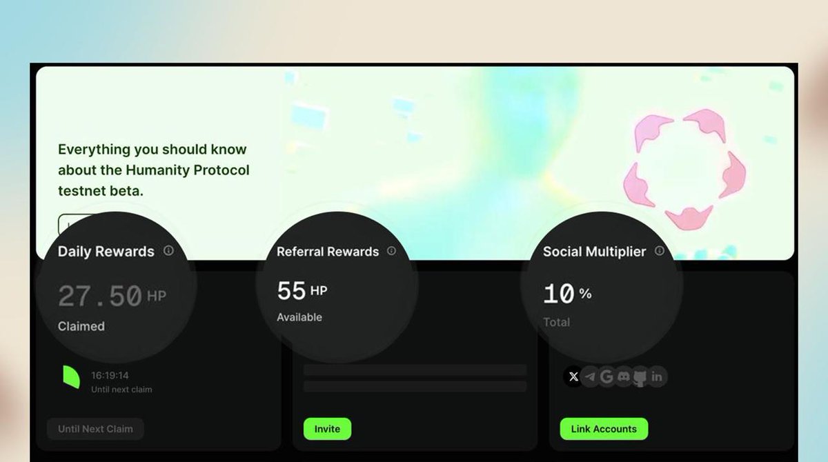 Brill🐝 (@thenameisbrill) on Twitter photo If you couldn't turn your $30 to $3k with Loud's experiment, <a href="/Humanityprot/">Humanity Protocol 「 🖐️ ✦ 🇺🇳 」</a> has got a reward pool of $2.2M where you can potentially turn $0 to more than 3k.
If you doubt me, try this and show me your result in a month or two.👇
👤 𝐂𝐫𝐞𝐚𝐭𝐞 𝐀 𝐇𝐮𝐦𝐚𝐧 𝐈𝐃
1. Head to - If you couldn't turn your $30 to $3k with Loud's experiment, <a href="/Humanityprot/">Humanity Protocol 「 🖐️ ✦ 🇺🇳 」</a> has got a reward pool of $2.2M where you can potentially turn $0 to more than 3k.
If you doubt me, try this and show me your result in a month or two.👇
👤 𝐂𝐫𝐞𝐚𝐭𝐞 𝐀 𝐇𝐮𝐦𝐚𝐧 𝐈𝐃
1. Head to -