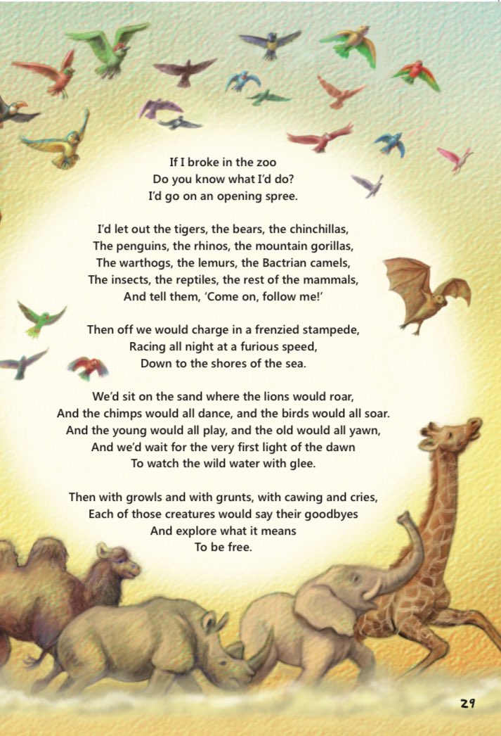Jonathan Sellars Lies Here (@jsellarslies) on Twitter photo Not on here much these days. But here’s an Ode to Freedom 🦁🦍🦏🐫🦒. Published by the brilliant <a href="/theschoolmag/">The School Magazine</a> and illustrated by the wonderful David Legge 🙏. #poems #RoarFreedom #poemsforchildren #roar #rhyme Not on here much these days. But here’s an Ode to Freedom 🦁🦍🦏🐫🦒. Published by the brilliant <a href="/theschoolmag/">The School Magazine</a> and illustrated by the wonderful David Legge 🙏. #poems #RoarFreedom #poemsforchildren #roar #rhyme