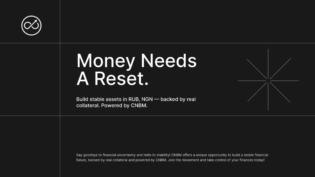CNBM_Official's tweet image. At @CNBM_Official we’re building a new foundation for stable digital currencies.
It is not just another stablecoin, but a global decentralised infrastructure that enables local currency-backed, transparent, and collateralised stable assets.
🧩Let's break it down🧵👇