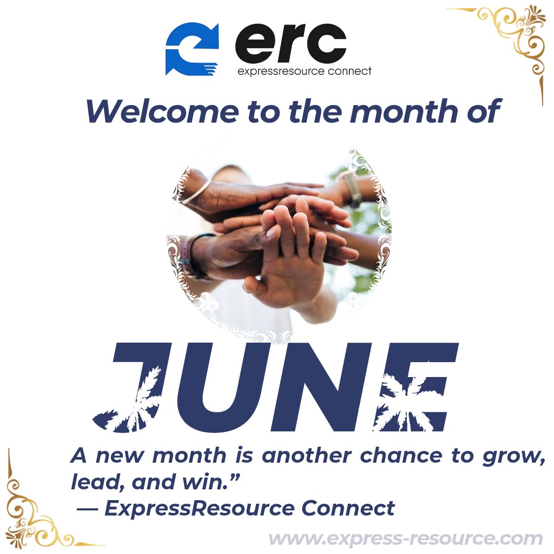 expressconnect's tweet photo. Hello June 🌱
New month. New chances.
Let’s grow, lead, and win — together.
#WelcomeJune #NewMonth #HRNigeria #PerformanceDriven #ExpressResourceConnect https://t.co/32EKnaW6bS