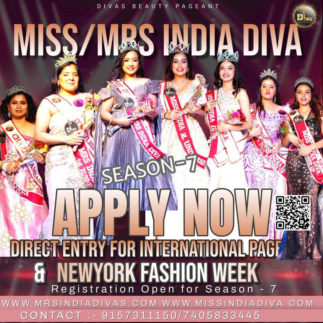 bhatt_binny's tweet photo. MISS &amp; MRS INDIA DIVA SEASON-6
Winners season - 6
Innitiative By Divas Beauty Pageant
Preseanted by sega events
Registration open for season - 7 https://t.co/RLo0xbrD5K