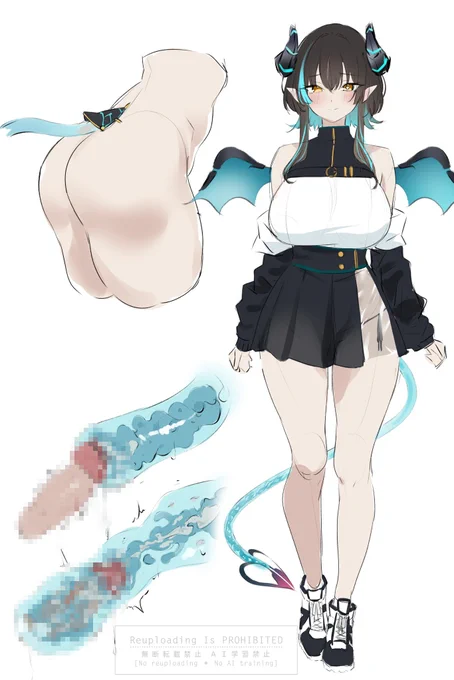 ・うちの子紹介 おいでませ新しきうちの子ちゃん。 サイバーサキュバスのリンネちゃんですわよ。