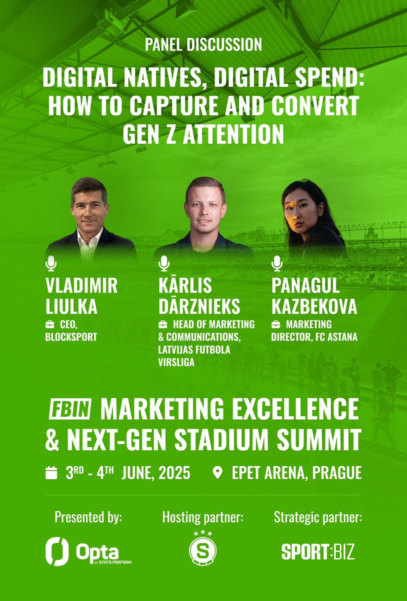 🚨 We're thrilled to be hosting a standout panel at #MXS205 this Wednesday in Prague! 🚨

Join us for:

 "Digital Natives, Digital Spend: How to Capture and Convert Gen Z Attention"
 🗓 June 4th
 📍 EPET Arena, Prague
 📢 Part of the Marketing Excellence &amp; Next Gen Stadium Summit