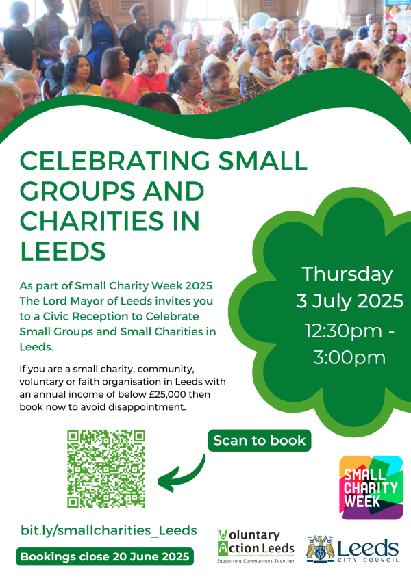 Lord Mayor’s Small Charities Event in Leeds📣

 📅3 July 2025
🕰️12.30 pm – 3 pm
🏢Civic Hall, Calverley Street Leeds LS1 1UR

Join in this celebratory event.  Booking is essential.  Please book your place by 20 June 2025!

For full details👉ow.ly/eVmr50W2o4o
