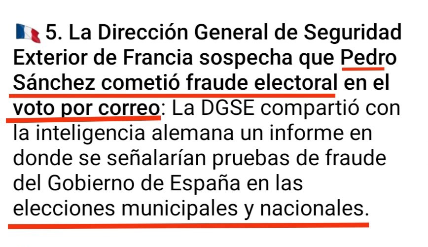 barandaand2's tweet photo. La DGSE francesa lo sabía, y el CNI español??? #PUCHERAZO #PUTAMAFIA #PSOETACRIMINALYGOLPISTA
#CUMFRAUDESNCHZ #TIRANO https://t.co/RQADM5xkNW