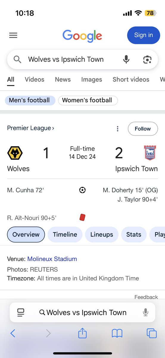 I can’t believe Ipswich, who were relegated beat the team, that beat the team, that beat the Super team.