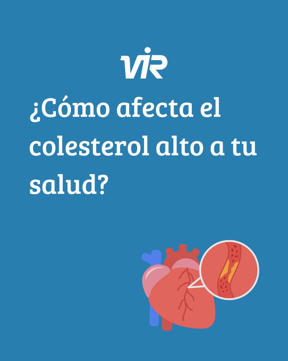 El colesterol es una grasa natural en tu cuerpo. Lo necesitas, pero en exceso… puede convertirse en un enemigo silencioso.
📈 Cuando está alto, no da síntomas... pero sí consecuencias.

#LaboratoriosVIR