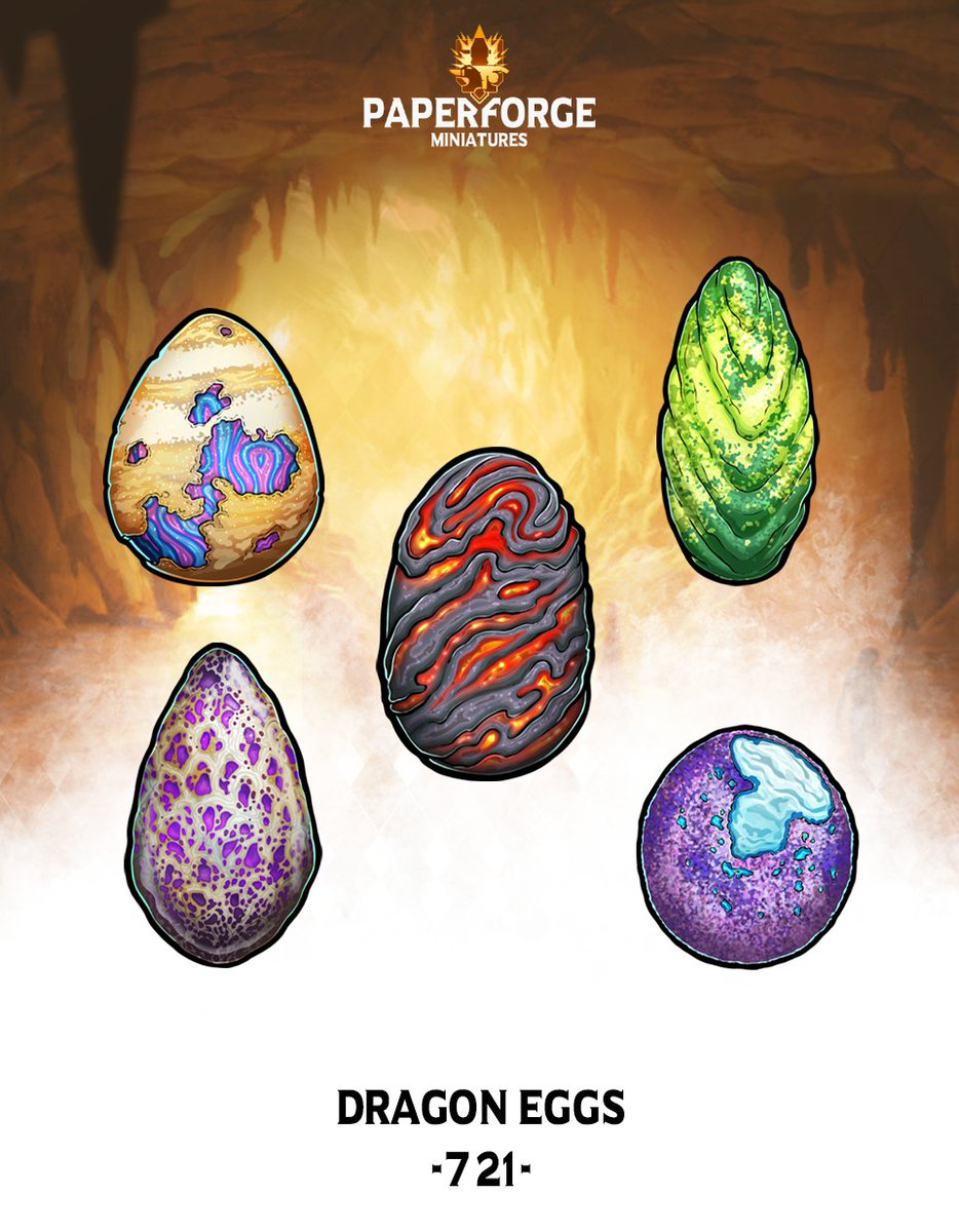 The dragon eggs are out too! You can get the paper mini and #VTT Tokens plus some extra Patreon loot here: patreon.com/posts/721-drag…
#ttrpg #dnd #dnd5e #rpg #fantasy #dragon