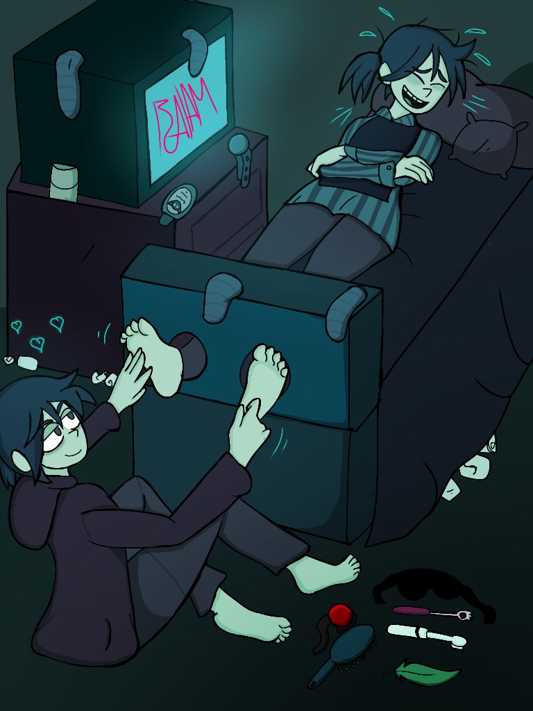 LatinoSoles's tweet photo. Here's a certified @Chilam1Balam classic I comm'd a while ago.
Thiu from Better half tickle-torturing the shit out of... Thiu from Better Half. I guess this is one way of learning to love yourself, and as they say, laughter's the best medicine.
#BetterHalf #Thiu #feet #tickling https://t.co/QG0zw4xT53