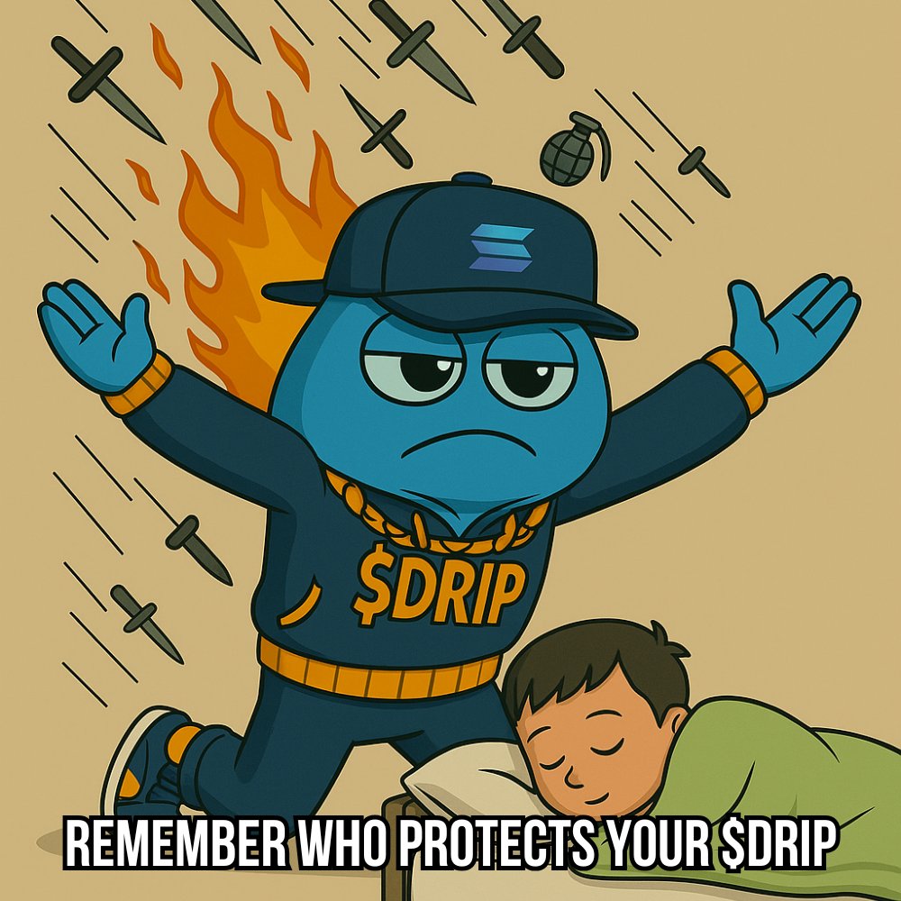 buydripcoin's tweet photo. $DRIP launching in HOURS now.
Hardest drip of the millennia is coming to Solana launched on @LiquidOS_fun .
Refresh your feeds every second, set up your alarms to 2 PM UTC, and stay drippinโ
#DRIPSaves #DRIPTheDip #DRIPcoin #buytheDRIP https://t.co/CYF3G8nvCo
