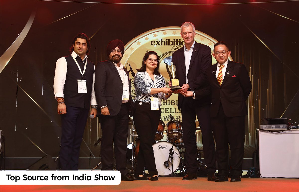 We are thrilled to announce that IMC has been honored with two #ExhibitionExcellenceAwards 2025 in the following categories:

🏆The Knowledge Hub 
🏆Top Source from India Show 
 
Thank you for acknowledging IMC’s contribution to the exhibition and tech space

#IMC2025 #EEA2025