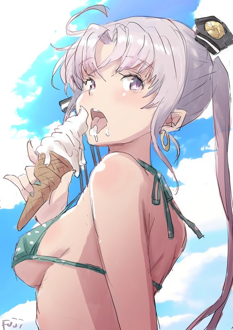 水着秋津洲さん
これは健全でしょう 