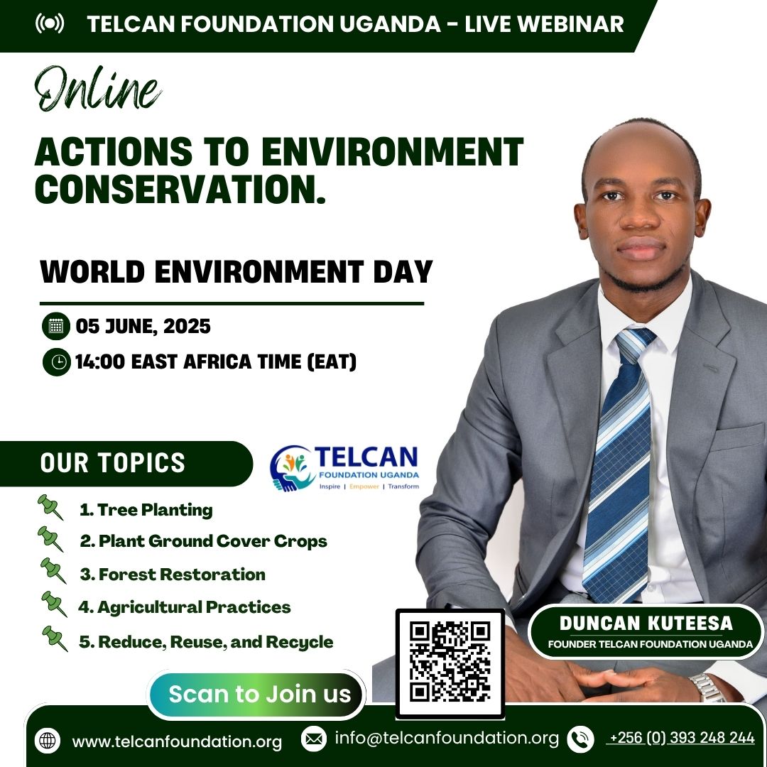 TelcanUganda's tweet photo. Joining the World Environment Day campaign is important because it's a global call to action for protecting our planet. It's a time to raise awareness, inspire change, and take collective action towards environmental sustainability. @UNDPClimate @TelcanL @JimmyMosesOtim3 https://t.co/sZkgn2uCgi